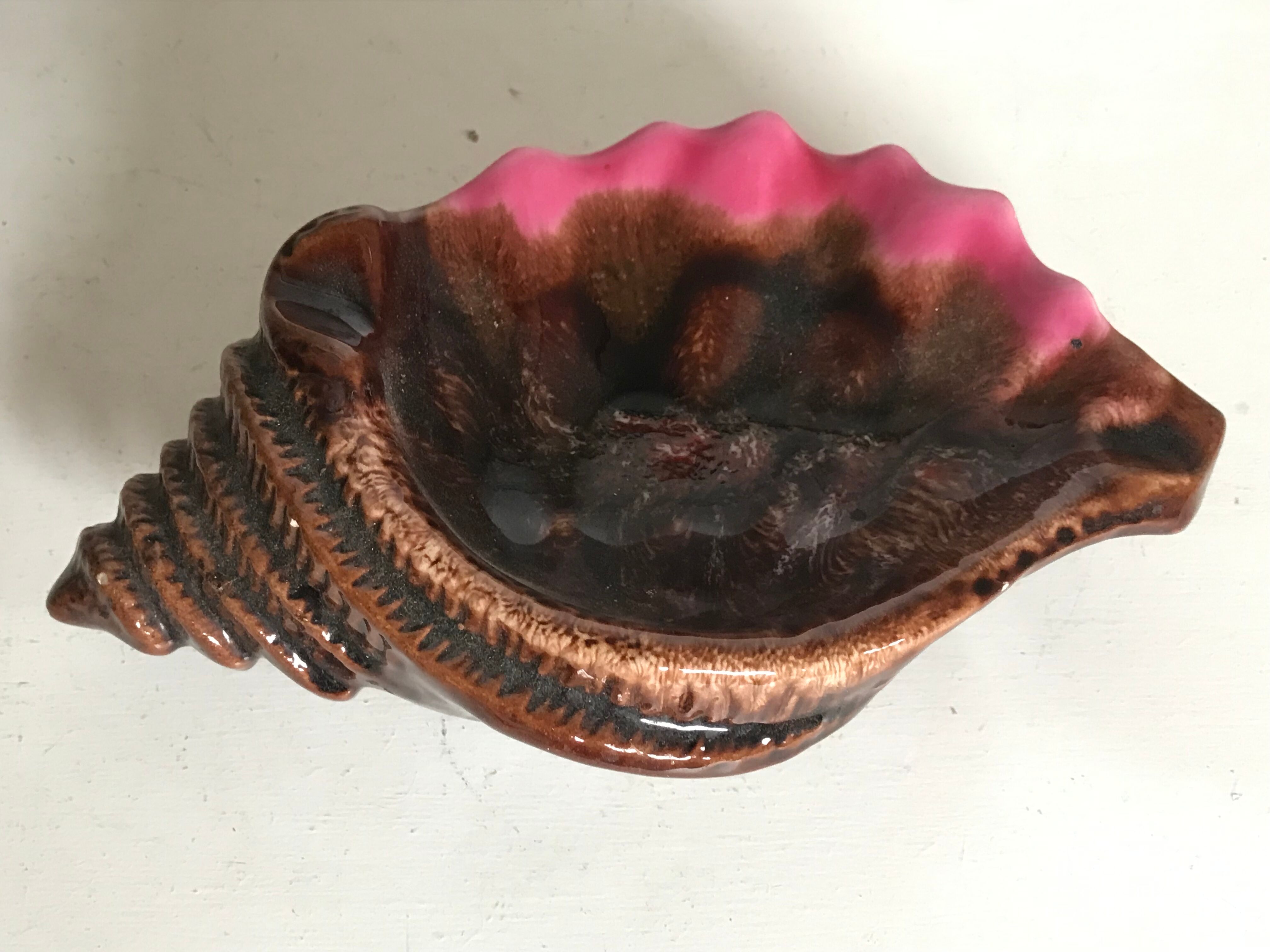 Empty vintage ceramic pocket