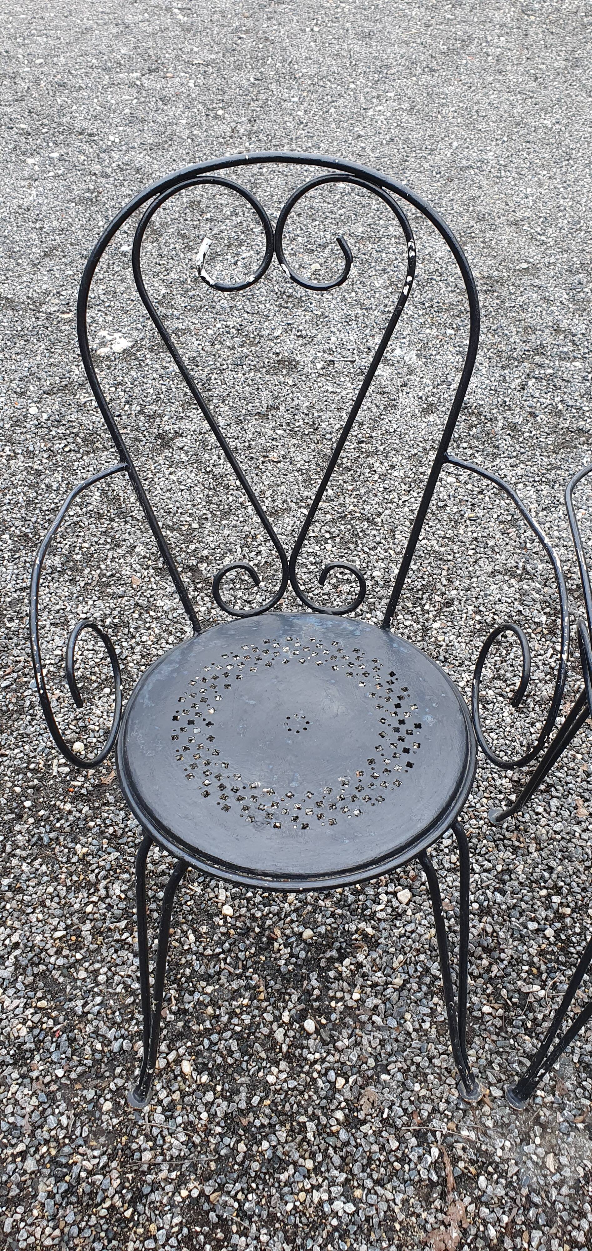 Set of garden chairs