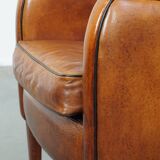 Armchair made of sheep leather