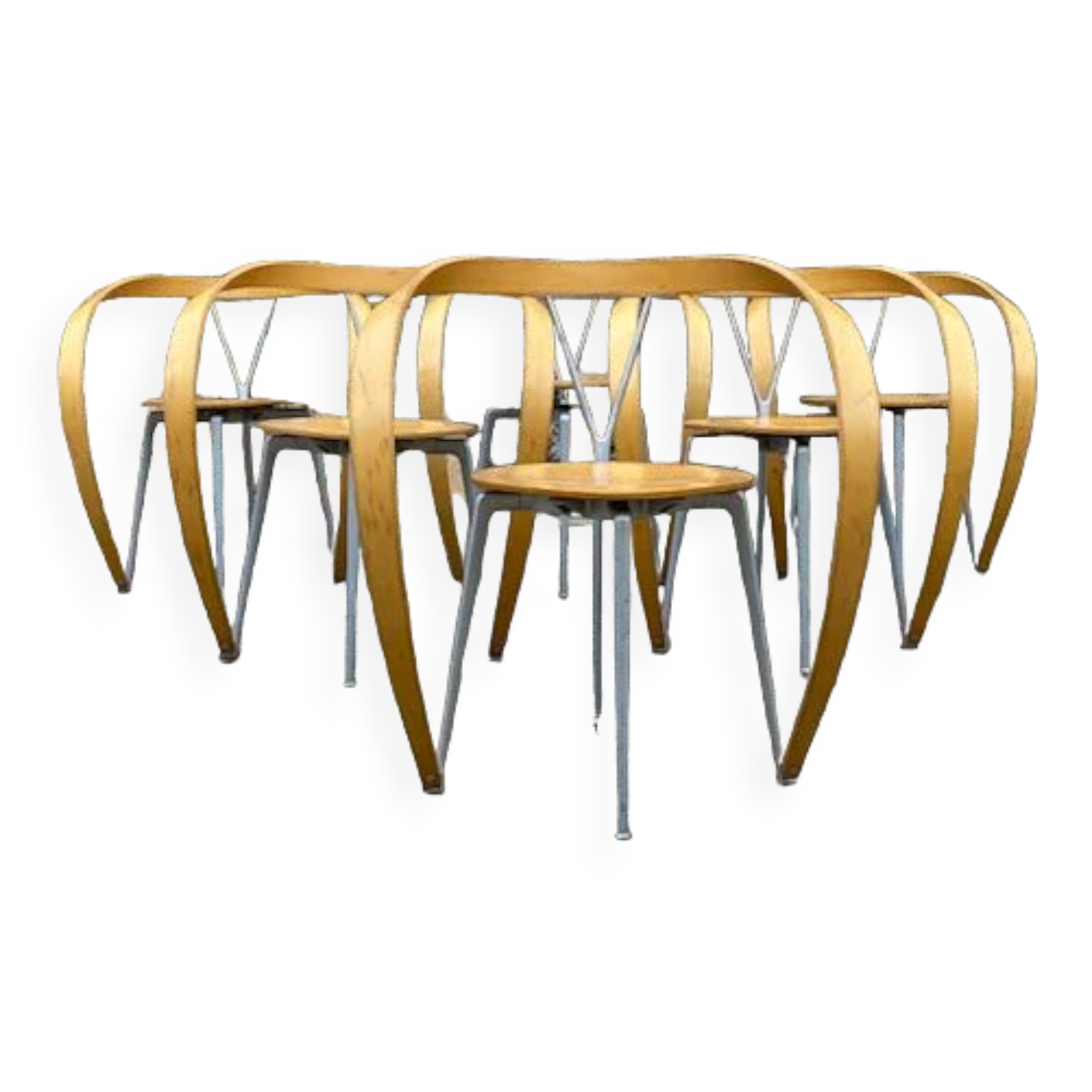 Set of 6 Chairs "Revers" by Andrea Branzi