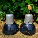 Set of two industrial style lamps