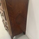 20th century rosewood and mahogany chest of drawers
