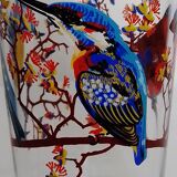 Set of 6 orangeade glasses seriographed "Birds"
