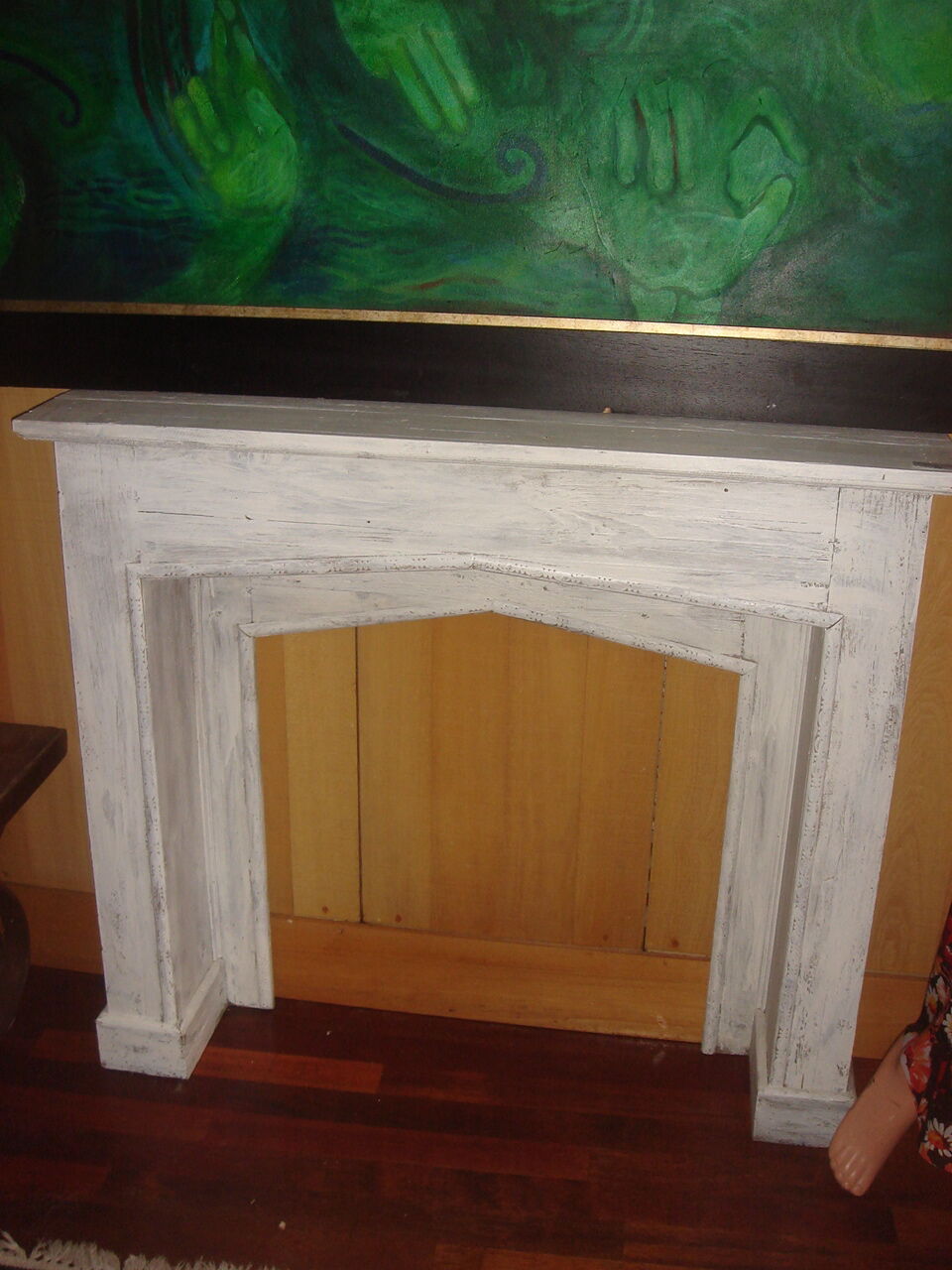 Fireplace wood painted in 1930/40