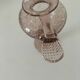 Biot candle holder vase in powder pink blown bubble glass.