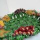 Fruit basket by Vallauris stamped Heny France, vintage