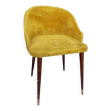 Plush cocktail armchair