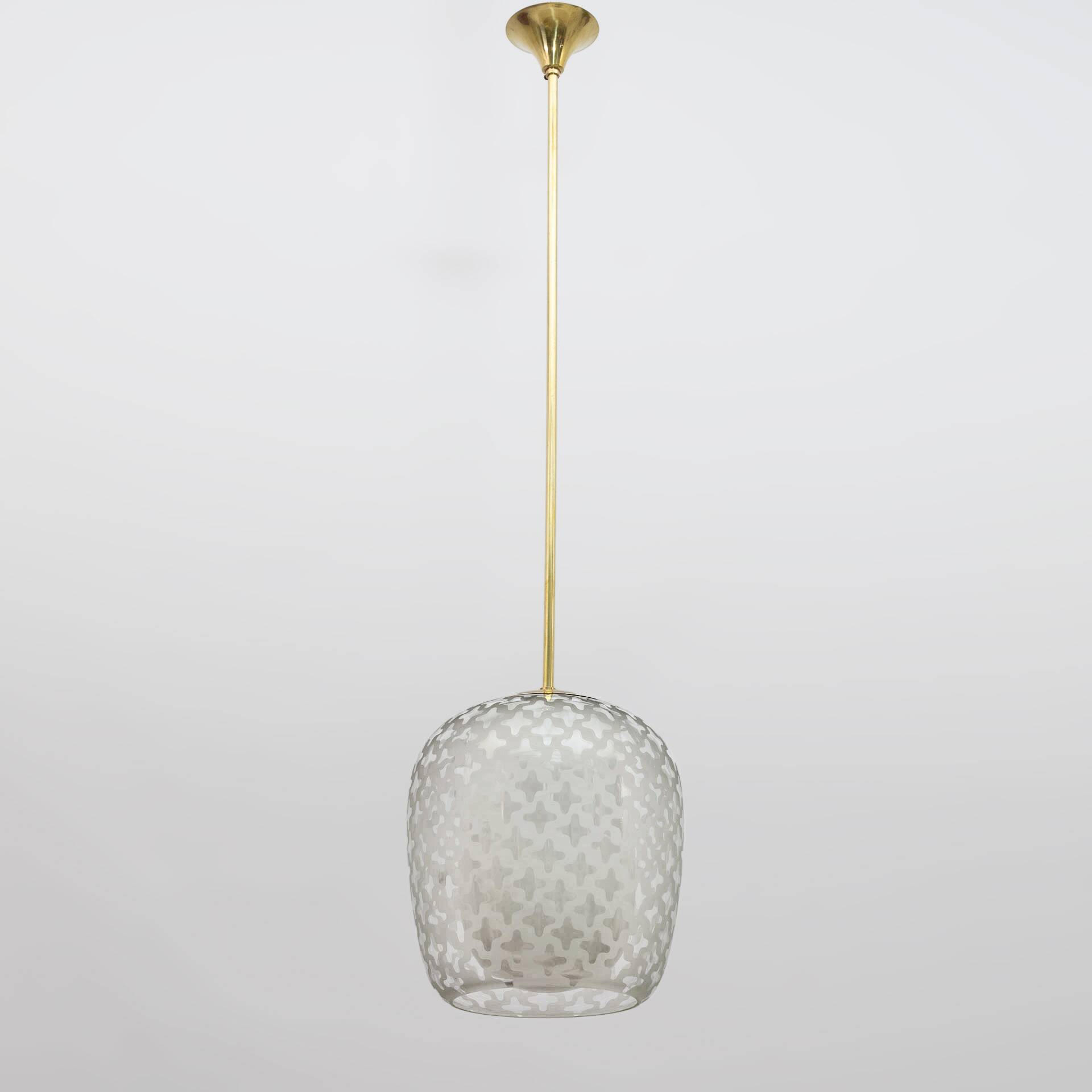 Mid-Century Cora Pendant Lamp by Wilhelm Wagenfeld for Peill & Putzler, 195