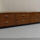 Vintage low TV cabinet from the 1950s with drawers.