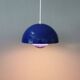 Vintage Verner Panton Flowerpot VP1 Enamel Hanging Lamp, Danish Design
