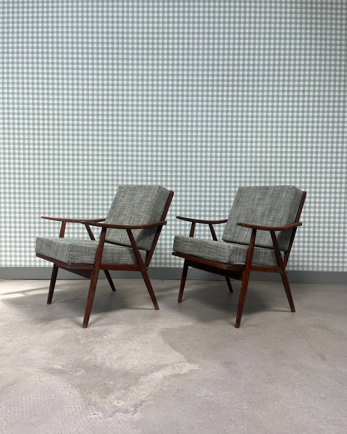 Paire de fauteuils scandinaves Thonet
