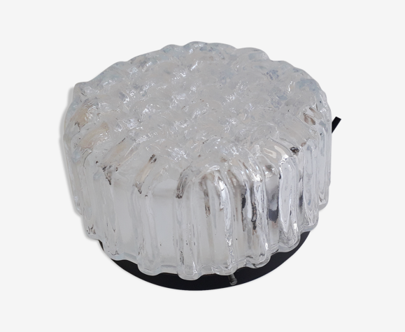 Plafonnier en verre vintage