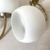 Pair of opaline wall lights from the 1960s