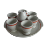 Egg service-porcelain egg Cup d'Auteuil Bistrot model by lobjoy