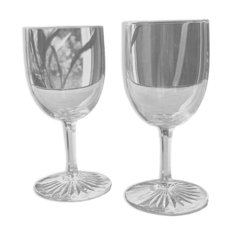 Verres à liqueur en cristal