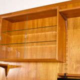 Modular wall system with panels Cado Poul Cadovius teak years 1959