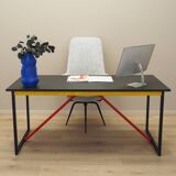 Acacia desk, Italian design, 1980s, production: Italy
