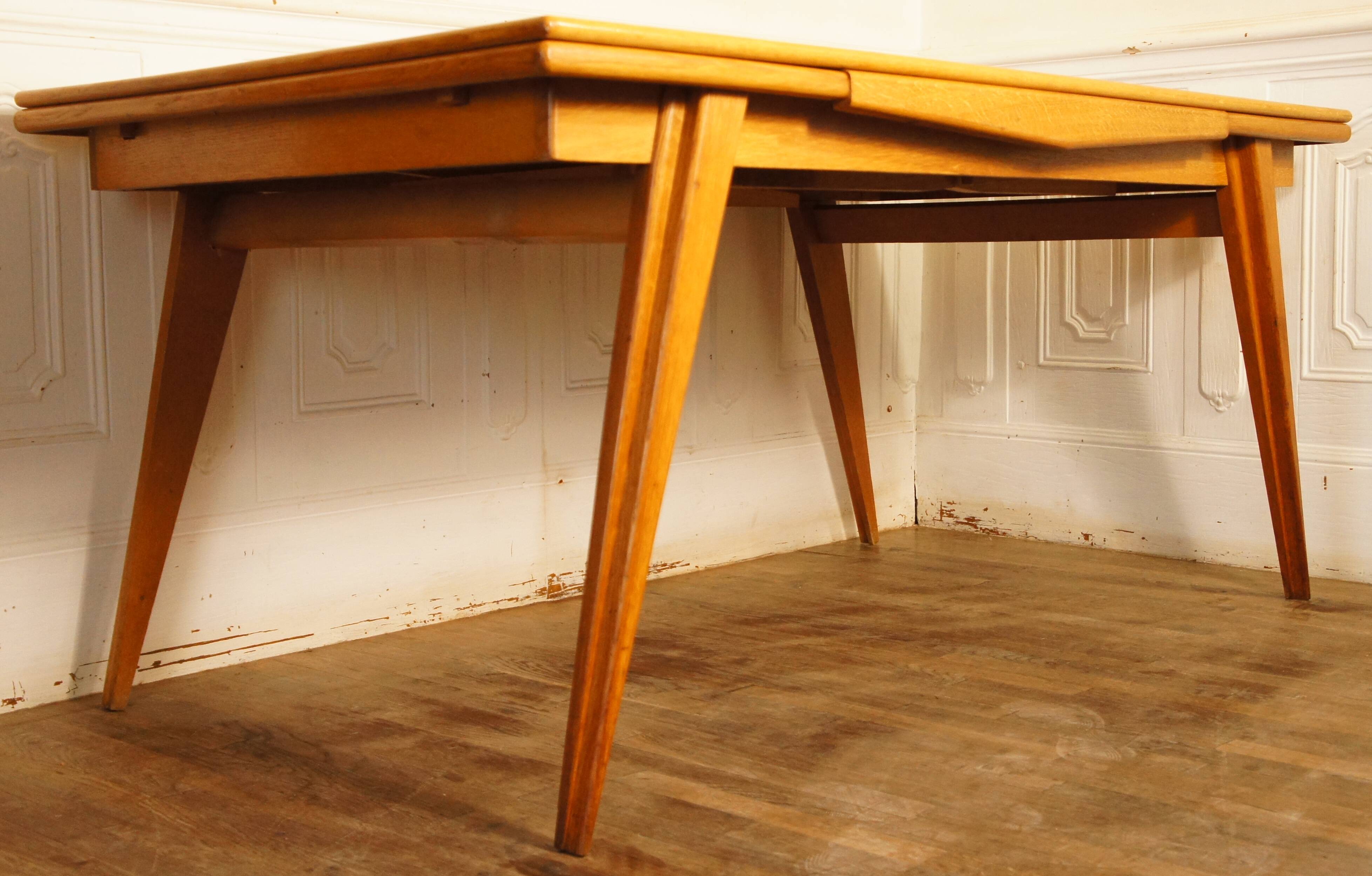 Dining table reconstruction compass feet with extension cords