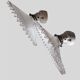 Pair of opaline glass wall lights