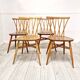 4 Ercol Candlestick Back Dining Chairs
