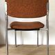 Pair of vintage Eurosit chairs, chrome and tweed, 1970s