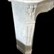 Louis XV marble fireplace, 19th century.