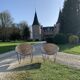Pair of wicker armchairs