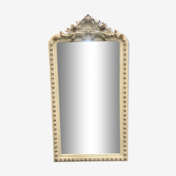 Mirror Louis Philippe gold leaf and shabby  100x180cm