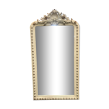 Miroir Louis Philippe feuille d’or et shabby 100x180cm