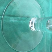 Piedouche glass vase