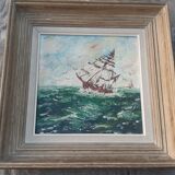 Old navy painting