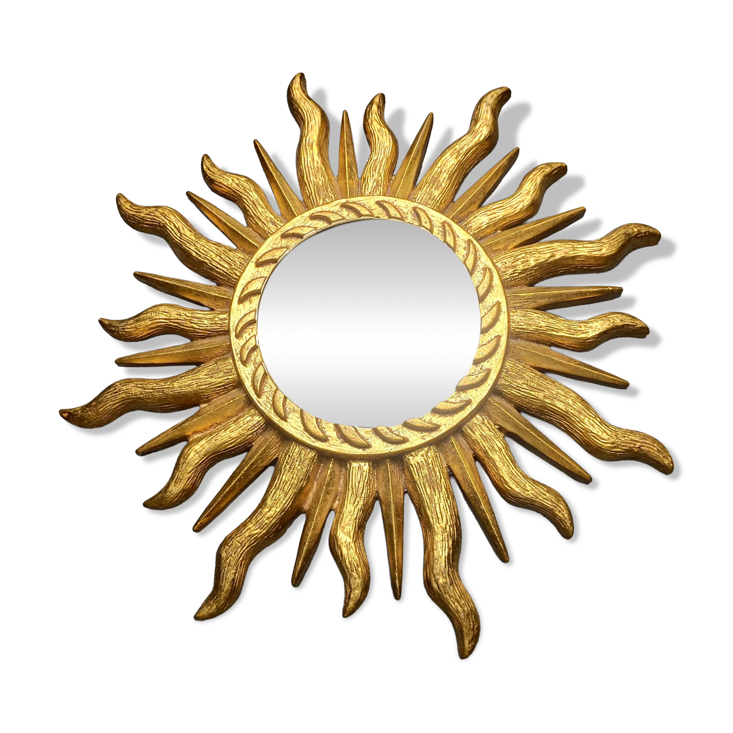 Vintage sunburst mirror, 1960s