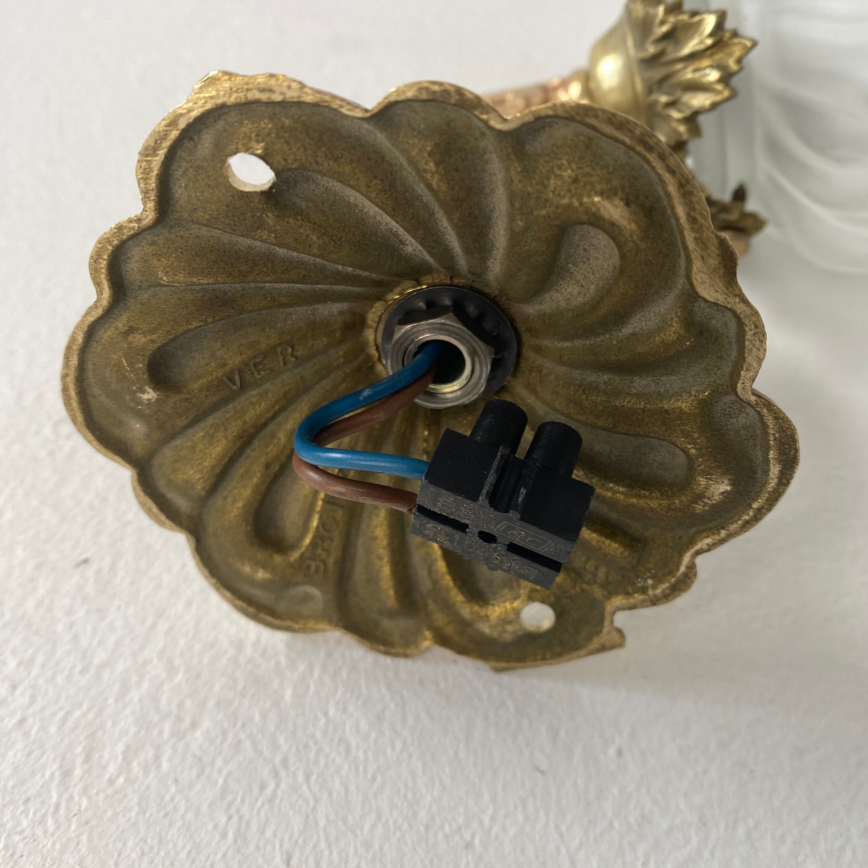Pair of vintage art-deco sconces