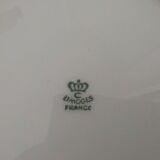 Set of 8 flat white plates Limoges