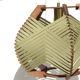Woven khaki lamp to install