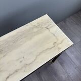 20th Century Gilt Brass and Marble Console Table