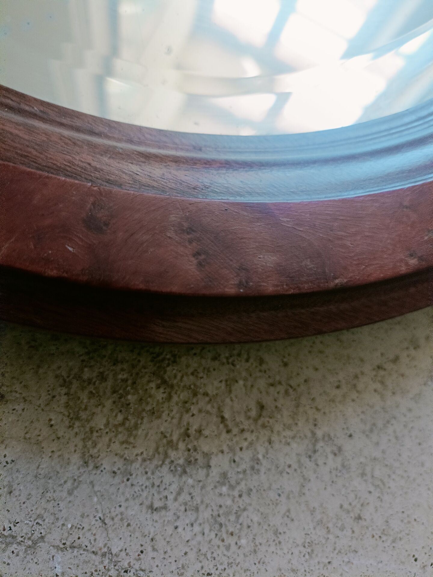 Miroir ovale biseauté Art Déco