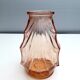 Art Deco vase in pink glass 1940-50