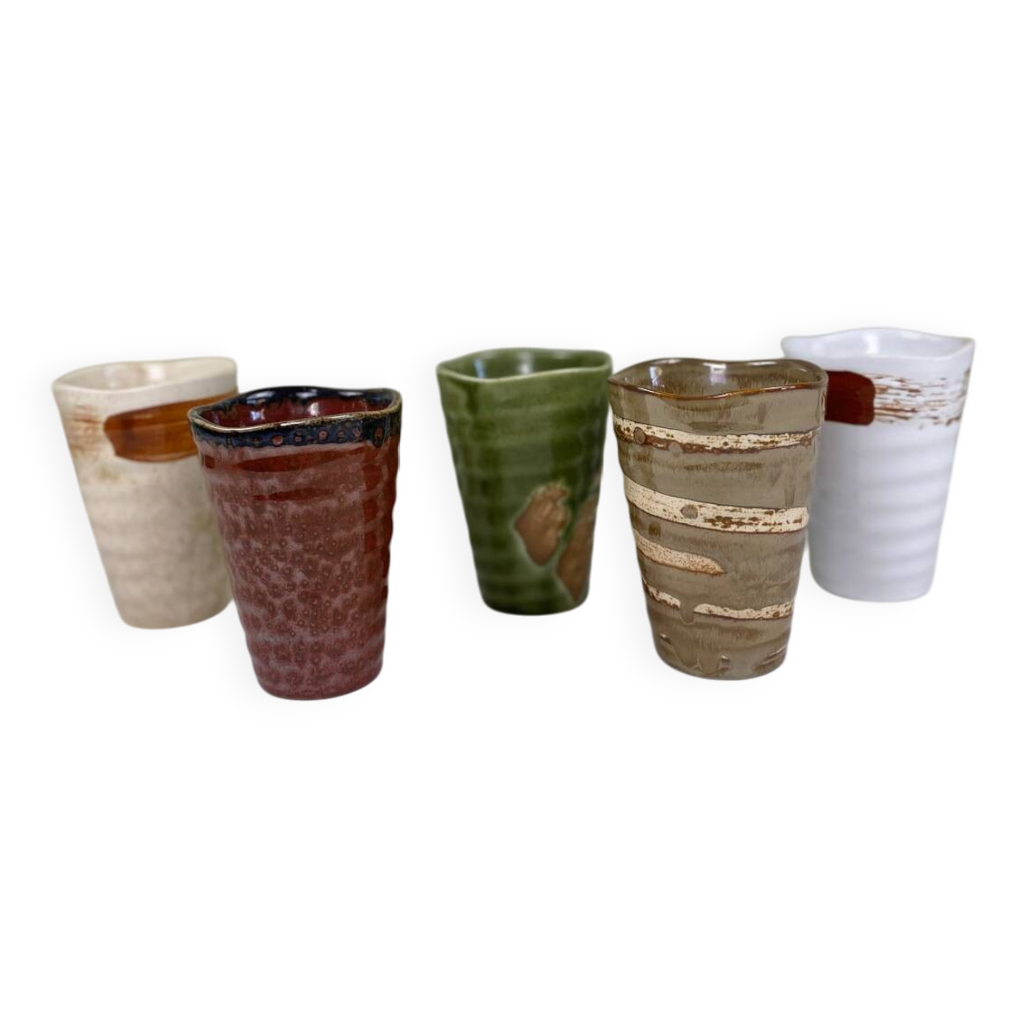 5 Japanese mugs
