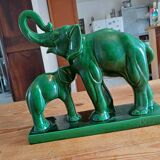 Lemanceau elephant earthenware by St Clément