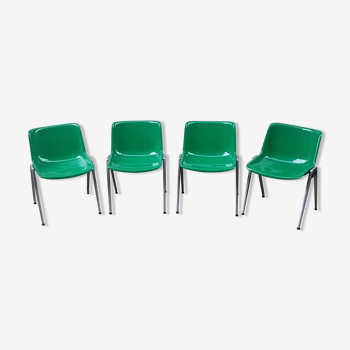 Modus Office Chairs by Osvaldo Borsani for Tecno, 70s, Set of 4