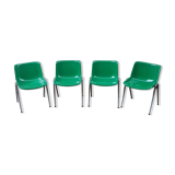 Modus Office Chairs by Osvaldo Borsani for Tecno, 70s, Set of 4