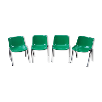 Modus Office Chairs by Osvaldo Borsani for Tecno, 70s, Set of 4
