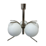 Suspension 5 globes in opaline