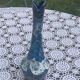 Vase, soliflore in wash-glazed ceramic, shades of blue, Vallauris style, vintage design