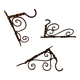 Twisted Wrought Iron Coat Hooks