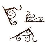 Twisted Wrought Iron Coat Hooks