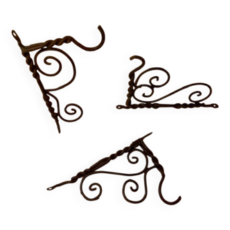 Twisted Wrought Iron Coat Hooks