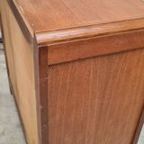chest of drawers, chiffonier 1950 to 70, stained wood 85x87x55 very good condition