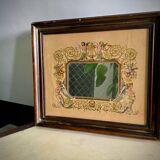 Antique wooden mirror